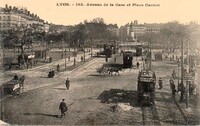 Avenue de la Gare et Place Carnot