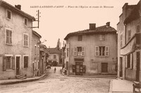 Place de L'Eglise et Route de Mornant