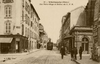 Rue Victor Hugo et Station du C.F.B.