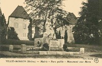 Villié-Morgon - Mairie - Parc public - Monument aux Morts