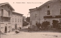 Yzeron - Route de Thurins et la Mairie