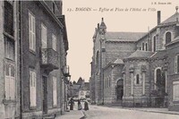 l'Église  et Place de l'Hôtel de Ville