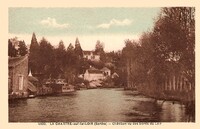 Châtillon vu des bords du Loir 