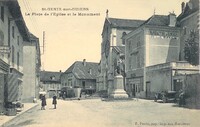Saint-Genix-sur-Guiers - La Place de L'Église et le Monument