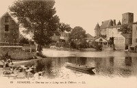 Nemours - Une Vue sur le loing vers le château