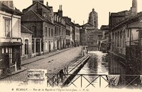 Rue de la Rigolle et l'Eglise Saint-Jean