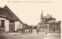 Étinehem-Méricourt - La Mairie et l'Église