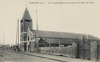 La Chapelle-Église et un coin de la rue du Tigre