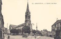 Argenteuil - L'Église et la Place