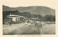 Baigneurs sur la plage