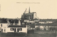 La nouvelle Eglise , Vue du Champ de Foire