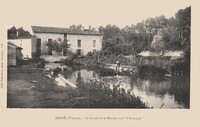 Migné-Auxances - Le Lavoir et le moulin sur L'Auxance