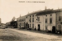 Chamagne - La Mairie et le Café du Commerce