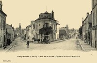 Vue de la Rue de L'Église et de la Rue Nationale