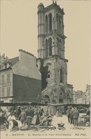 Le Marché et la tour Saint-Maclou